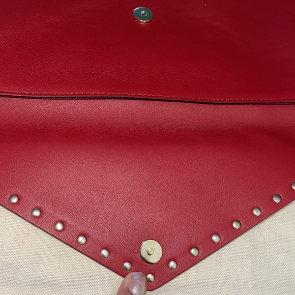 Valentino 100% Authentic clutchprístine  condition red with gold hardware - Picture 12 of 12
